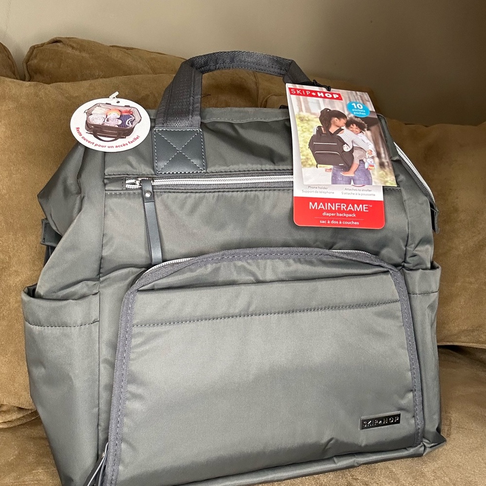 Skip Hop Gray Diaper Bag Functional Accessories